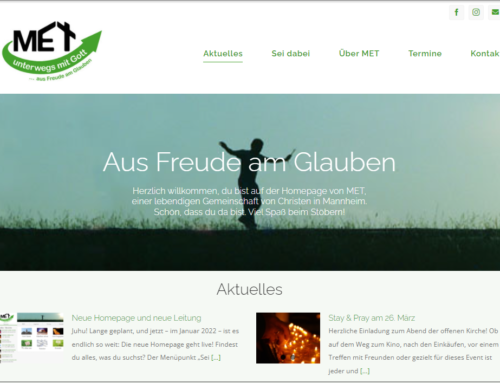 Neue Homepage und neue Leitung